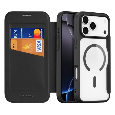 "Dux Ducis" Skin X Pro tahke kaaned - must (iPhone 17 Pro)