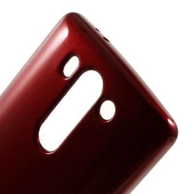 LG G3 S (Beat) D722 raudonas Mercury kieto silikono (TPU) dėklas / Priedai.lt