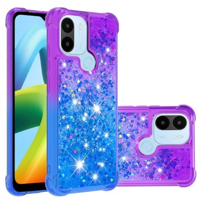 "Yibo" Shine Kickstand Ring kõva silikoonist (TPU) ümbris - lilla/sinine (Redmi A2 / A1 / A2+ / A1+)