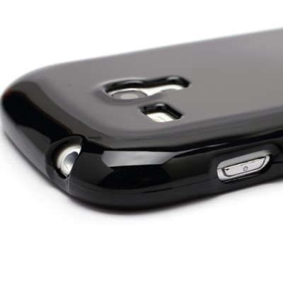 Samsung Galaxy S3 mini i8190 juodas Mercury kieto silikono (TPU) dėklas - nugarėlė / Priedai.lt