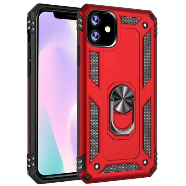 "Mozhi" Kickstand Tugevdatud turvalisus ümbris - punane (iPhone 11 Pro)