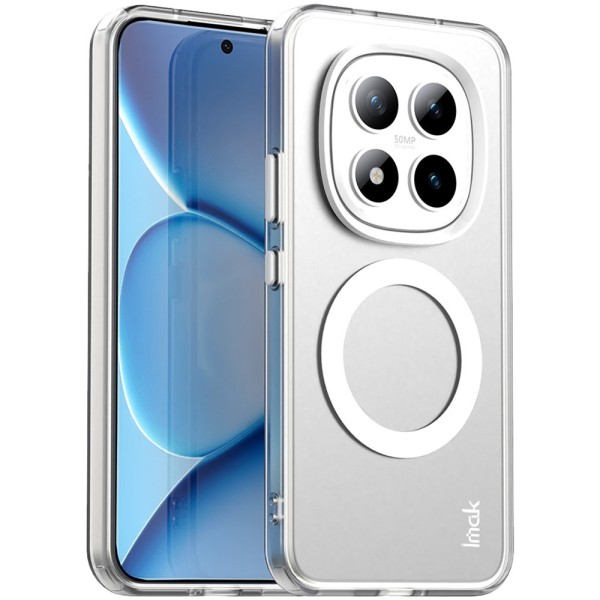 "IMAK" Candy MagSafe matt kõva silikoon (TPU) ümbris – valge (Poco M8 Pro / Redmi Note 15 Pro+)