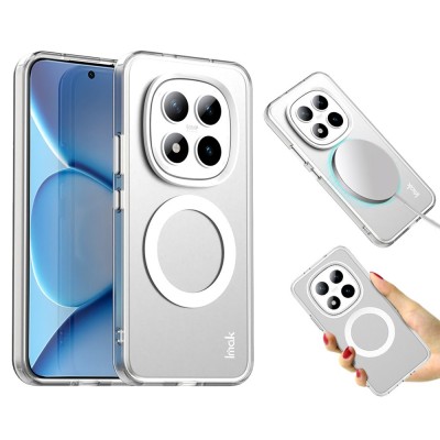 "IMAK" Candy MagSafe matt kõva silikoon (TPU) ümbris – valge (Poco M8 Pro / Redmi Note 15 Pro+)