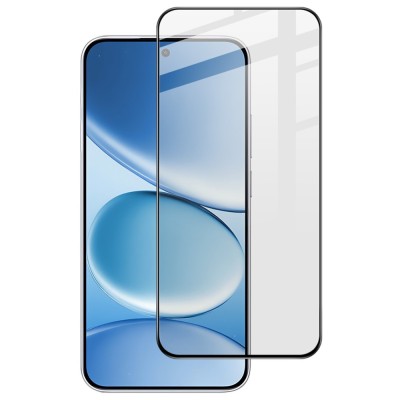 "IMAK" Tempered Glass täielik katvus kaitsev ekraaniklaas - must (Xiaomi Redmi Note 15 Pro 5G)