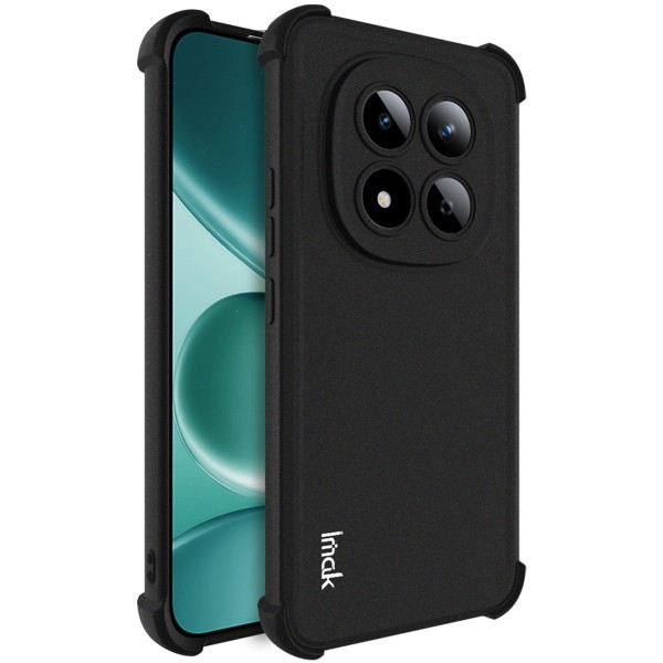 "Imak" tugevdatud turvalisus Airbag kõva silikoon matt (TPU) ümbris - must (Redmi Note 15 Pro 5G)