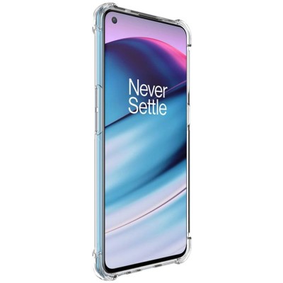 „Imak“ Tugevdatud turvalisus Kõva silikoon (TPU) kaaned - läbipaistev + ekraani kaitse (OnePlus Nord CE)