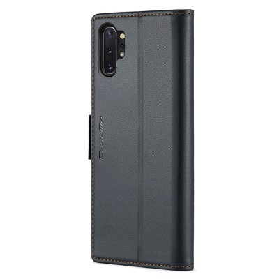 "CaseMe" Leather tahke kaaned - must (Galaxy Note 10+)