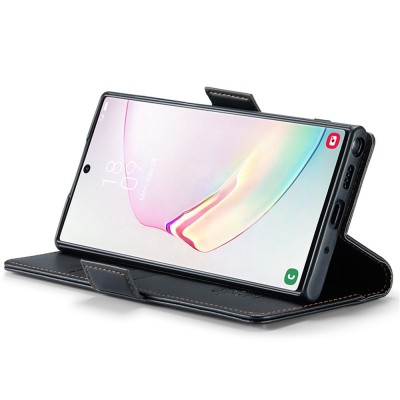 "CaseMe" Leather tahke kaaned - must (Galaxy Note 10+)