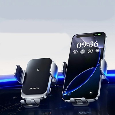 „MOMAX “ autotelefoni hoidik / laadija (15W) - must