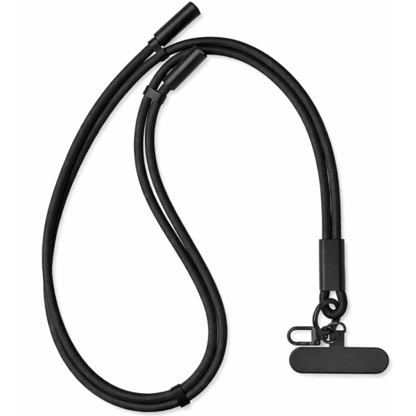 „Lanyard“ USB-C USB-C kaabel - must (1 m. / 3A)
