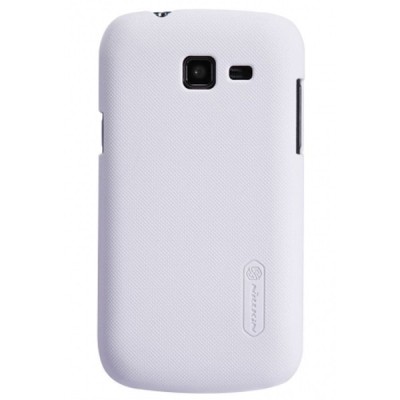 Nillkin Frosted Shield Samsung Galaxy Trend Lite S7390 S7392 baltas plastikinis dėklas + apsauginė ekrano plėvelė / Priedai.lt
