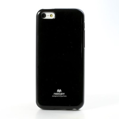 „Mercury“ Color kieto silikono (TPU) juodas Apple iPhone 5C dėklas (dėkliukas)  / Priedai.lt