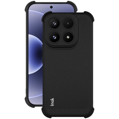 "Imak" tugevdatud turvalisus kõva silikoon matt (TPU) ümbris - must (Xiaomi 17)