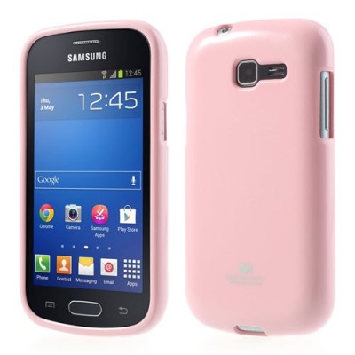 Samsung Galaxy Trend Lite (S7390, S7392) šviesiai rožinis Mercury kieto silikono (TPU) dėklas / Priedai.lt