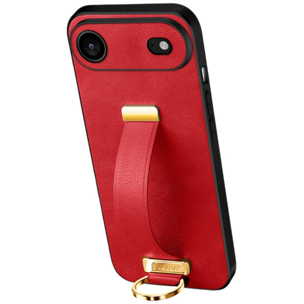 "SULADA" Leather Kickstand ümbris - Punane (iPhone Air)