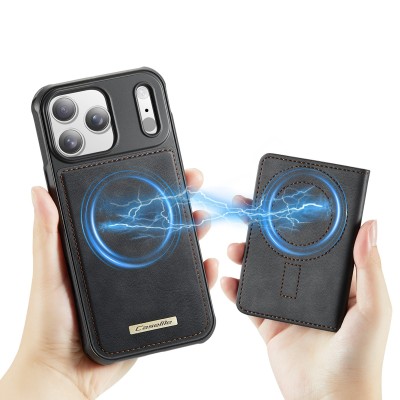 „CASEME“ Wallet kaaned - must (iPhone 17 Pro)