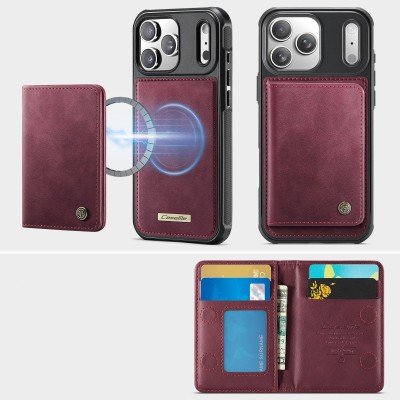 „CASEME“ Wallet kaaned - burgundia (iPhone 17 Pro)