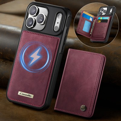 „CASEME“ Wallet kaaned - burgundia (iPhone 17 Pro)