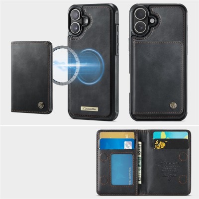 „CASEME“ Wallet kaaned - must (iPhone 17)