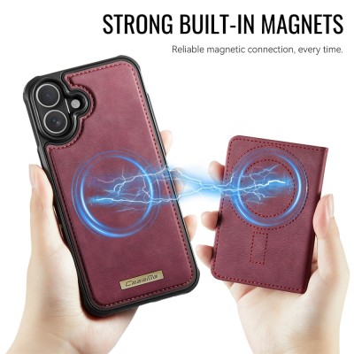 „CASEME“ Wallet kaaned - burgundia (iPhone 17)