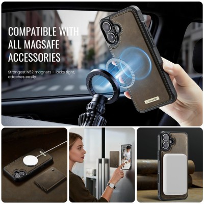 „CASEME“ Wallet kaaned - pruun (iPhone 17)