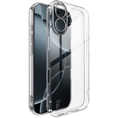 "IMAK" UX-5 Kõva silikoon (TPU) ümbris - läbipaistev (iPhone 17)