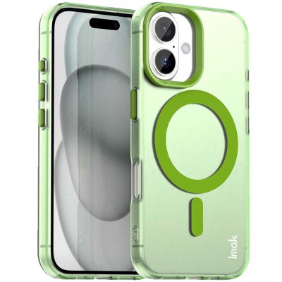 "IMAK" Candy MagSafe matt kõva silikoon (TPU) ümbris – roheline (iPhone 17)