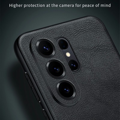 „Sulada“ Leather kaaned - must (Galaxy S26 Ultra)