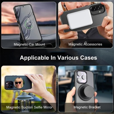 "IMAK" Candy MagSafe matt kõva silikoon (TPU) ümbris – must (Xiaomi 17)