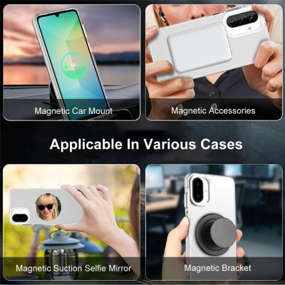 "IMAK" Candy MagSafe matt kõva silikoon (TPU) ümbris – valge (Xiaomi 17)