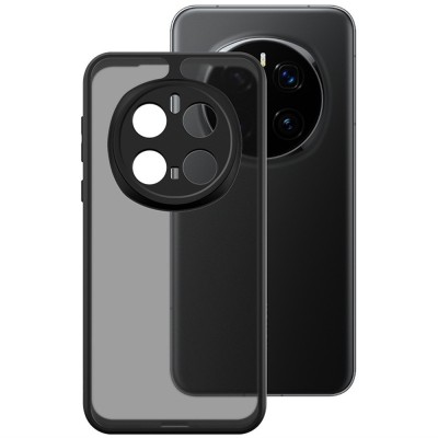 "Imak" Kõva silikoon (TPU) matt kaaned - toonitud / must (Honor Magic7 Pro 5G)