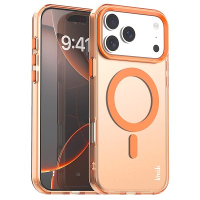 "IMAK" Candy MagSafe matt kõva silikoon (TPU) ümbris – oranž (iPhone 17 Pro)