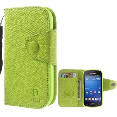MLT atverčiamas Samsung Galaxy Trend Lite S7390 (S7392) žalias dėklas - knygutė / Priedai.lt