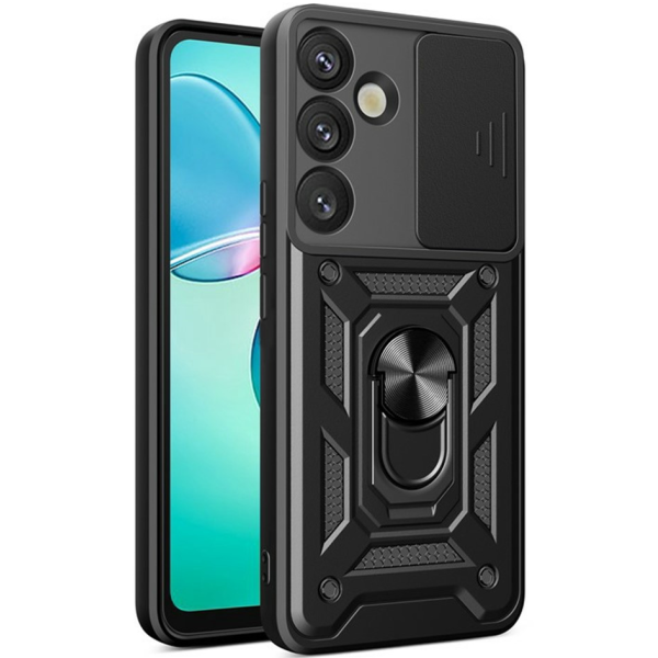 "AMORUS" Kickstand Tugevdatud turvalisus ümbris - must (Galaxy A57)