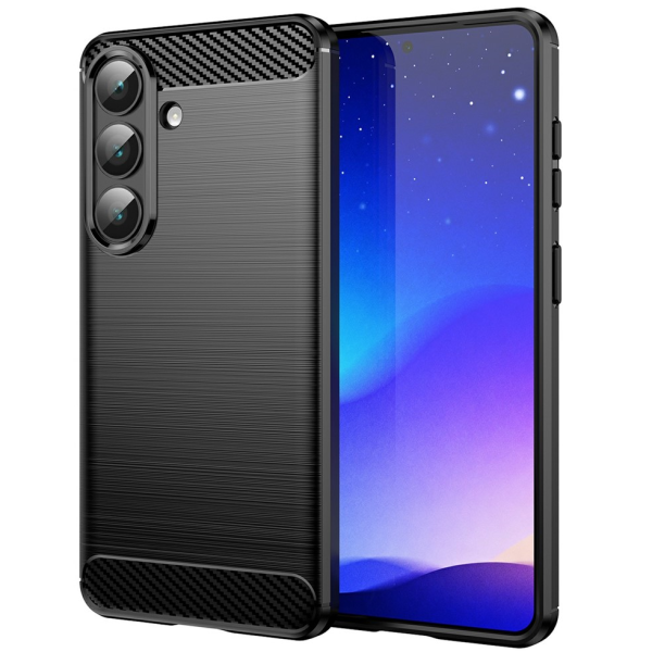 "AMORUS" Carbon kõva silikoon (TPU) ümbris – must (Galaxy S26+)