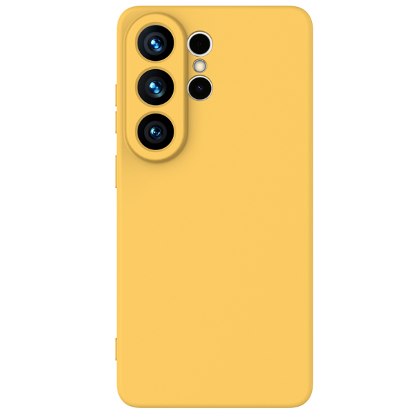 "Shell" kõva silikoon (TPU) ümbris – kollane (Galaxy S26 Ultra)