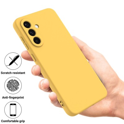 "Shell" kõva silikoon (TPU) ümbris – kollane (Galaxy S26)