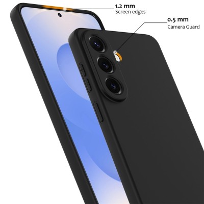 "Shell" MagSafe Kõva silikoon (TPU) ümbris - must (Galaxy A57)