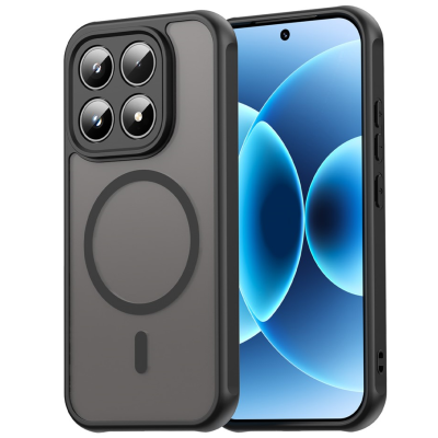 "Mofan" MagSafe matt kõva silikoon (TPU) ümbris – must (Xiaomi 17)