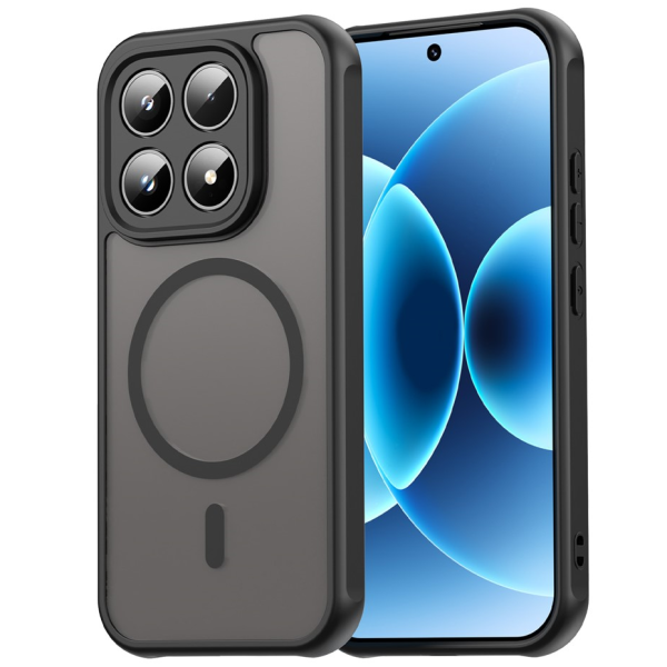 "Mofan" MagSafe matt kõva silikoon (TPU) ümbris – must (Xiaomi 17)