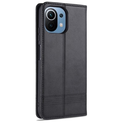 "AZNS" Retro tahke kaaned - must (Mi 11 Lite / Mi 11 Lite NE)