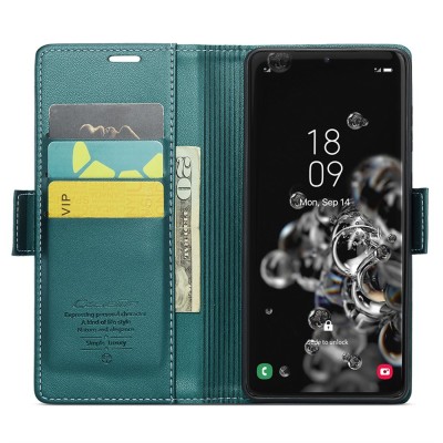 "CaseMe" Leather tahke kaaned - roheline (Galaxy S20 Ultra)