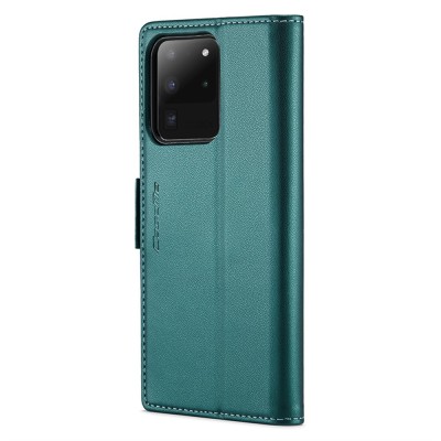 "CaseMe" Leather tahke kaaned - roheline (Galaxy S20 Ultra)