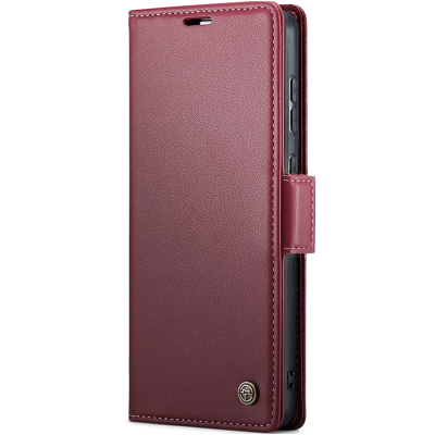 "CaseMe" Leather tahke kaaned - burgundia (Galaxy S20 Ultra)