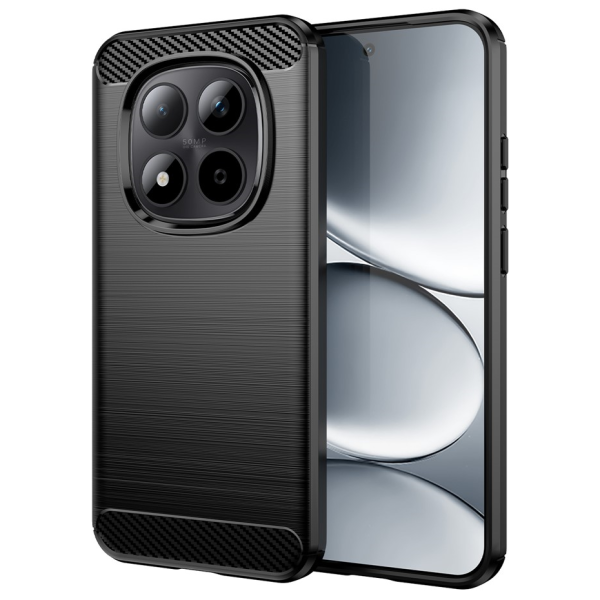 "AILES" Carbon kõva silikoon (TPU) ümbris – must (Redmi Note 15 Pro 5G)