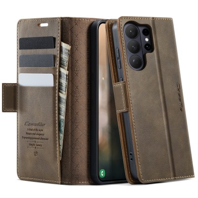 "CaseMe" Retro Skin ahke kaaned - pruun (Galaxy S26 Ultra)