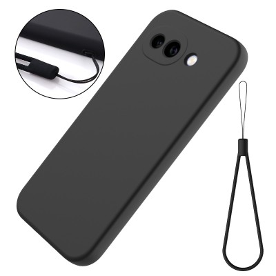 "Shell" kõva silikoon (TPU) ümbris – must (Pixel 10a)