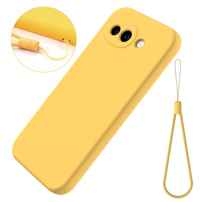 "Shell" kõva silikoon (TPU) ümbris – kollane (Pixel 10a)