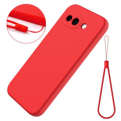 "Shell" kõva silikoon (TPU) ümbris – punane (Pixel 10a)