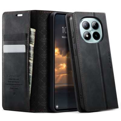 "CaseMe" Retro Skin ahke kaaned - must (Poco M8 Pro / Redmi Note 15 Pro+)